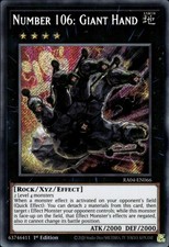 Nummer 106: Riesenhand RA04-DE066 Secret Rare 1. Auflage YuGiOh Karte