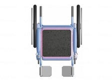 Cojín para silla de ruedas de asiento Shinei Techno Zeo K-M negro