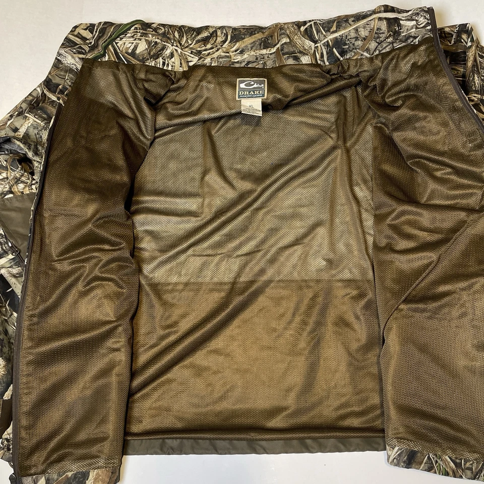 Drake Waterfowl Jacket Realtree Max-5 Hoodie Full Zip Size XL Magnattach - Image 4 of 4