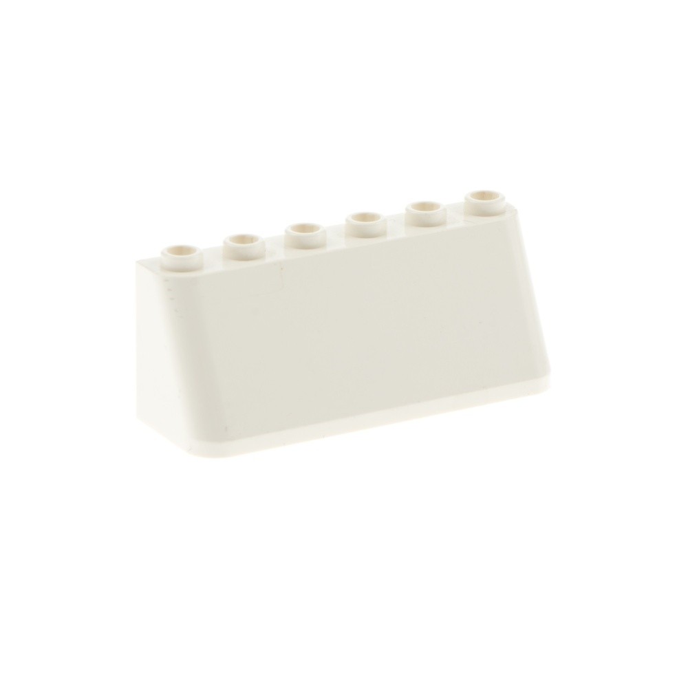 1x Lego Windshield 2x6x2 Cream White Front Slope Strip 30607 35336 4176