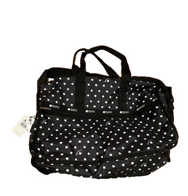Lesportsac Deluxe Large Weekender Ditsy Daisy NEW WITH TAGS