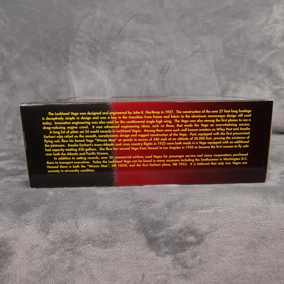 Vintage Racing Champions Lockheed Vega Model 5 1/32 Die-Cast Airplane Bank #43 - Image 3 of 4