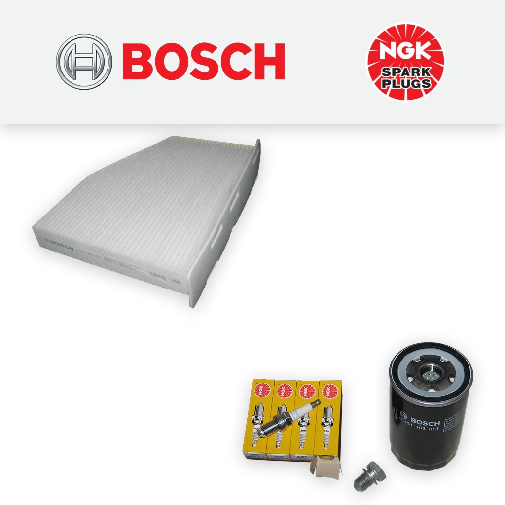 SERVICE KIT for AUDI A3 (8P) 1.6 8V PETROL OIL CABIN FILTER PLUG (2003-2013)