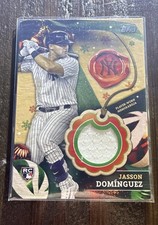 2024 Topps Holiday - Relics Jasson Dominguez #RC-JD (MEM, RC)