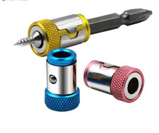 Screwdriver Head Magnetic Ring Pivoting Bit Tip Screw Holder Magnetizer