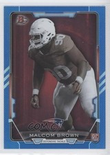 2015 Bowman Rookies Blue Rainbow Foil 330/499 Malcom Brown #71 0f8