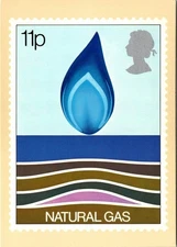 CONTINENTAL SIZE POSTAL CARD NATURAL GAS ENERGY GREAT BRITAIN 1978