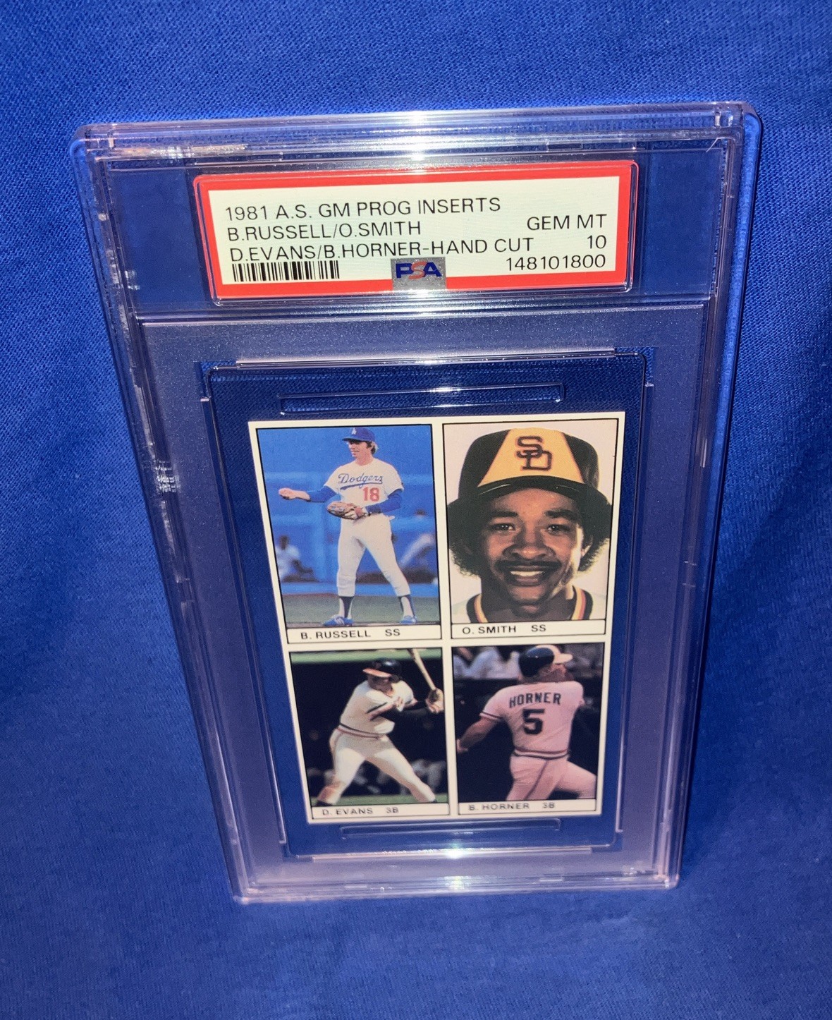 1981 Ozzie Smith PSA 10 Low Pop 1/1 Rare v 1979 Topps RC AS Game Insert Card GEM