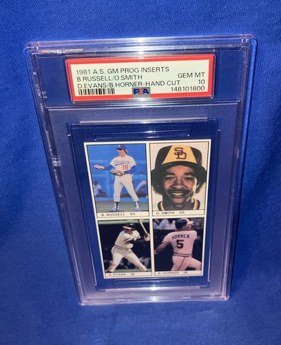 1981 Ozzie Smith PSA 10 Low Pop 1/1 Rare v 1979 Topps RC AS Game Insert Card GEM