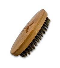Beard Brush Boar Bristle Bamboo Handle for Thick Beards Men  s Grooming Brush