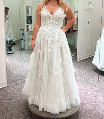 white christmas dresses Galina signature gown main image 1