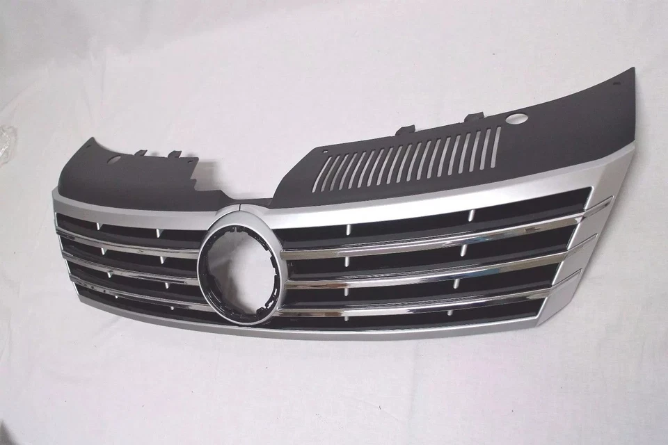 New Upper Front Lower Grille Set 2Pc For 2013-2017 Volkswagen CC Plastic Sedan - Image 2 of 4