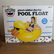 Big Mouth Toys Pool Float - Giant Rubber Ducky - Over 4 Feet Wide