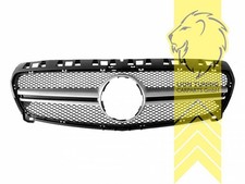 Sportgrill Kühlergrill für Mercedes Benz A Klasse W176 schwarz silber