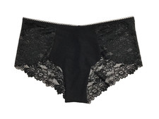 Victoria's Secret Women's Cheeky Panties Small Black Lace NEW