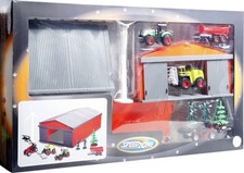Vedes Speed Zone Bauernhof Scheune mit Fahrzeugen und Zubehör Trecker Kinder