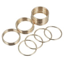 20 Pcs 2" Metal O Rings, Electroplated Zinc Alloy O Ring Buckle, Gold