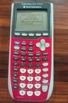Texas Instruments TI-84 Plus Silver Edition Graphing Calculator Pink Tested Work