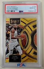 2023-24 Panini Select - Kevin Durant #199 Gold Glitter PSA 10 GEM MT 💎 (Only 3)