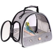 Small Bird Travel Carrier, Portable Bird Travel Cage for Parakeet, Parrot,