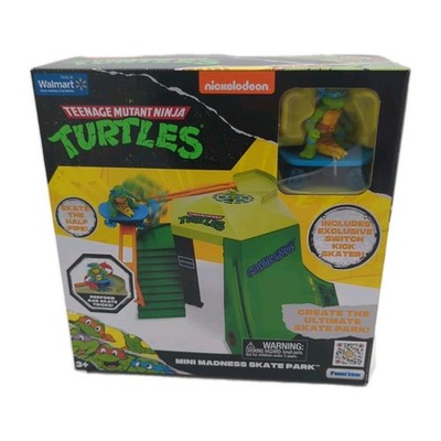 Nickelodeon TMNT Mini Madness Skate Park w/ Leonardo Figure 2023 Walmart Excl