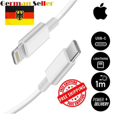 USB-C to iPhone Cable 1M Fast Charging Power Cord High-Speed Data Sync Flexible