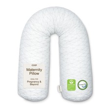 Coop Home Goods Original Adjustable Maternity Pillow, White