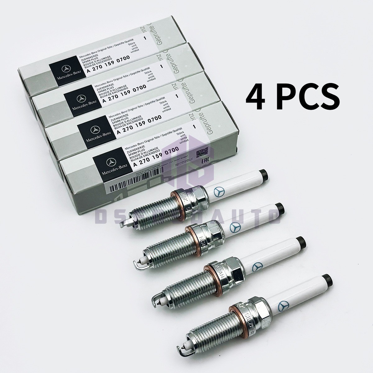 4pcs Spark Plugs OEM A2701590700 Fits For Gla250 C253 W205 R172 C117 E300 NEW