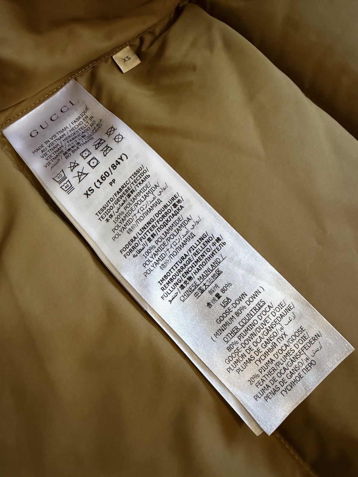 GUCCI x THE NORTH FACE GOOSE DOWN HOODED PACKABLE GILET VEST Size XS Bnwot Rare image 5