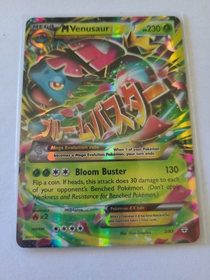 Pokémon TCG M Venusaur EX Full Art Holo Ultra Rare 2/83