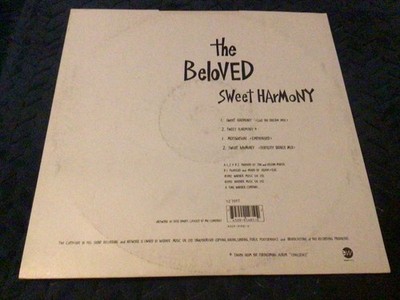 The Beloved Sweet Harmony 12'' vinyl single record UK