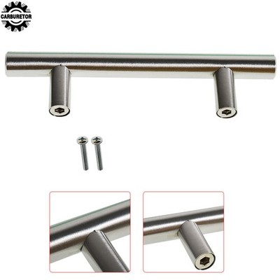 30 Pack For Cabinet 6 ''Brushed Stainless Steel T Silver Hollow Furniture Handle