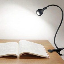 LED Desk Lamp with Clip On, 360Flexible Gooseneck and Clamp, Portable USB Pow...