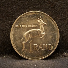 1983 South Africa rand, Springbok type, UNC or so, KM-88a (SA2)