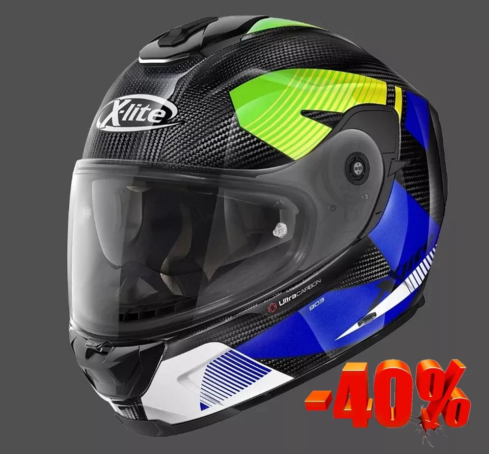 Casque Intégral X-Lite X-903 Ultra Carbone N-Com Col.57 Ultra Archer X 903 - Photo 1/3