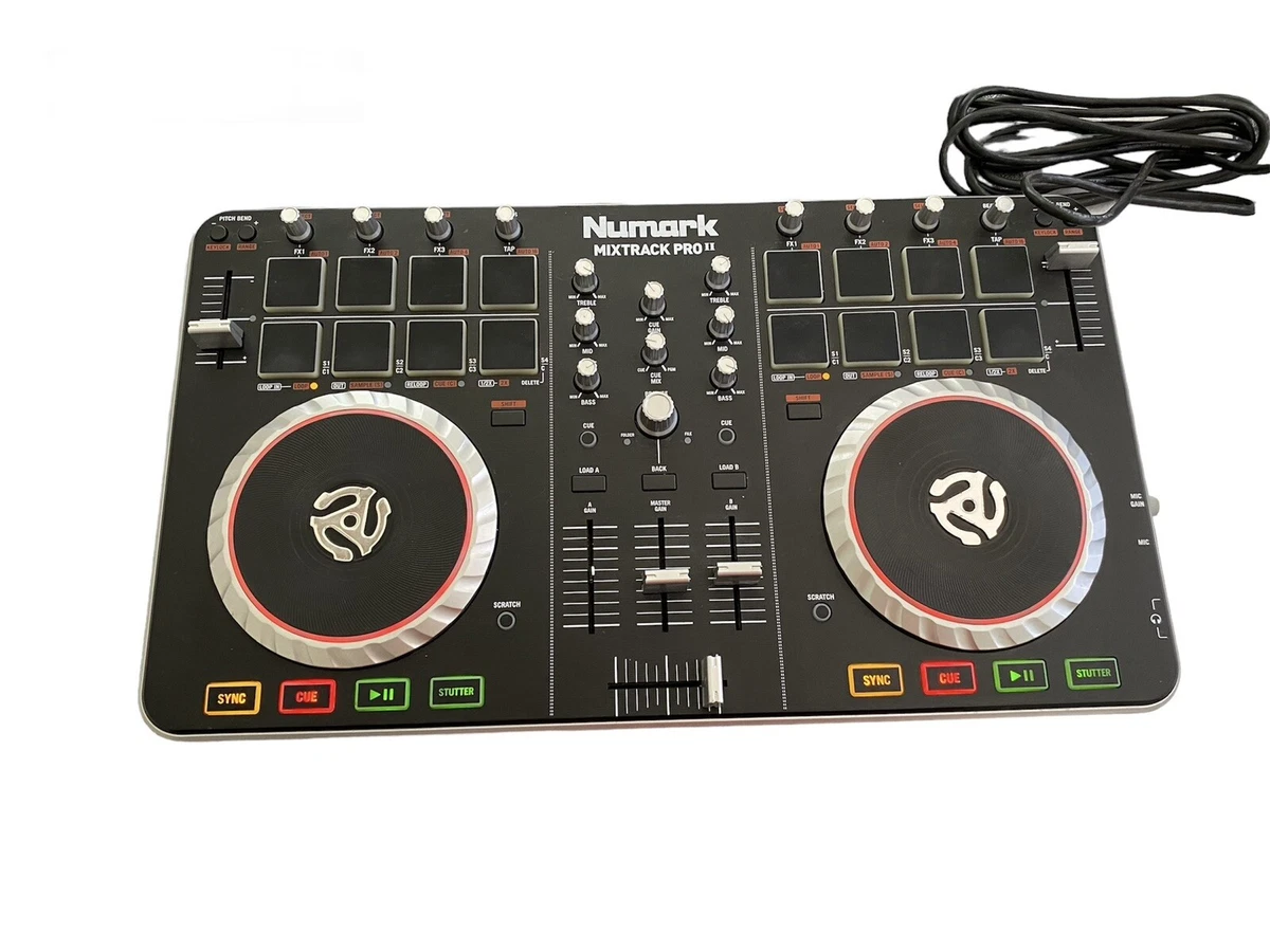 Numark Mixtrack Pro II DJ Controller Digital Mixing Deck USB Cable Missing Knob