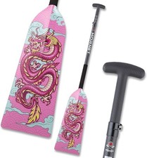 Hornet Watersports Dragon Boat Paddle - Pink Dragon - Clamp Adjustable
