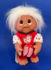 Dam Troll  SNOOKUMS  Valentines  Boy Norfin 9in  1977 Denmark   Thomas Dam MINT