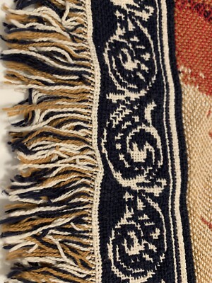 ❤️Christmas Woven Jacquard Throw Little Drummer Boy With Lamb 48