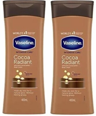 2x Vaseline Intensive Care Cocoa Radiant Cocoa Butter Bodylotion 400ml