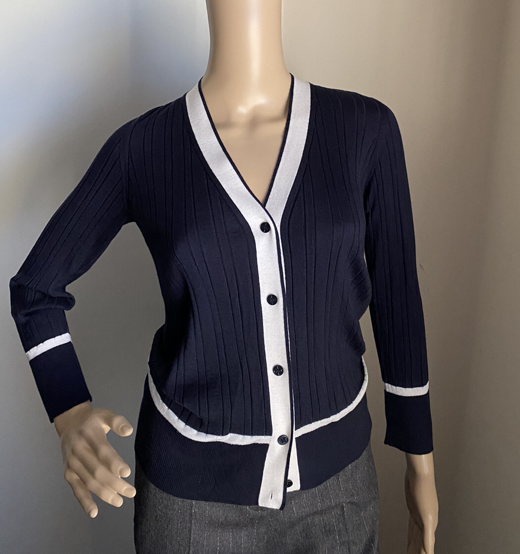 New $1650 Loro Piana Women Cashmere/Silk Knit Cardigan Sweater