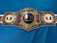 Miami Hurricanes Legacy Title Championship Belt Adult Size
