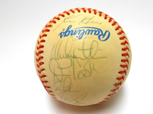 Will Clark Bucky Dent Bobby Witt 1996 Texas Rangers Team Signed Autographed Ball - Picture 2 of 11