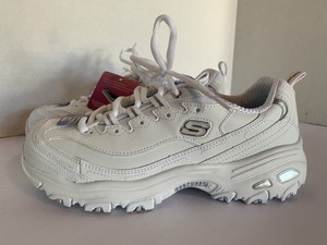Skechers Womens D'Lites Size 8.5 White Air Cooled Memory Foam Athletic Shoes NWT | eBay