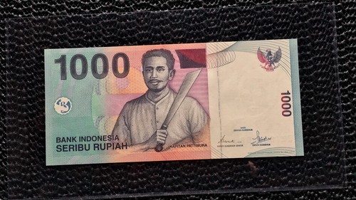 INDONESIA 2000 1000 RUPIA NUMERO SOLIDO 8 BZI P141 UNC - Foto 1 di 2