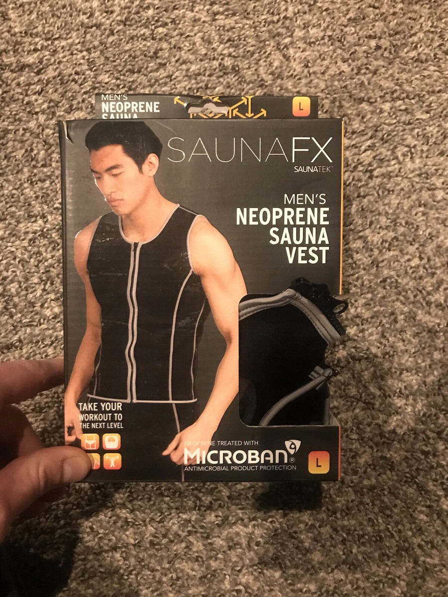 SaunaFX Men's Neoprene Sauna Vest Size L