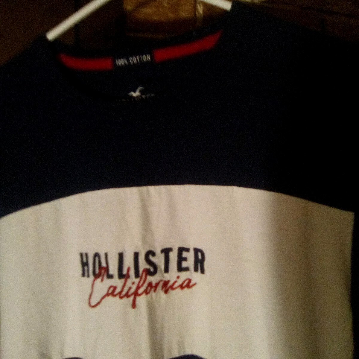 Hollister Shirt Mens Size Small Long Sleeve Navy Pullover California Embroidery