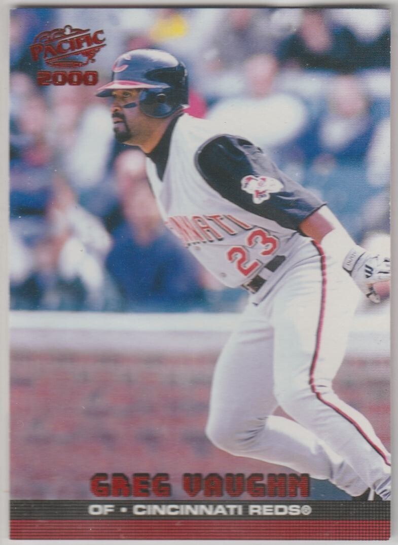 2000 Pacific Ruby #120 Greg Vaughn Cincinnati Reds 7-Eleven Exclusive