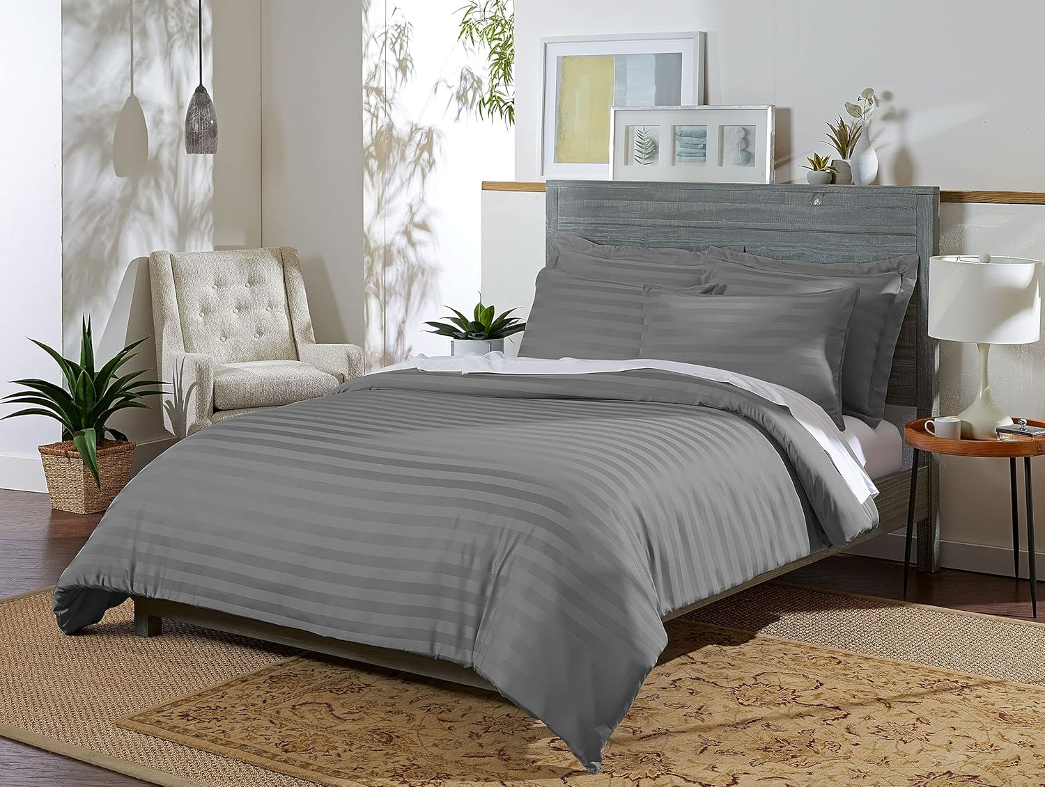 King Size 3-Piece Organic Bamboo Viscose Duvet Cover Set
