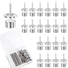 30 Sets Magnetic Push Pins Magnet Thumbtack Poster Hangers for Walls Bulletin